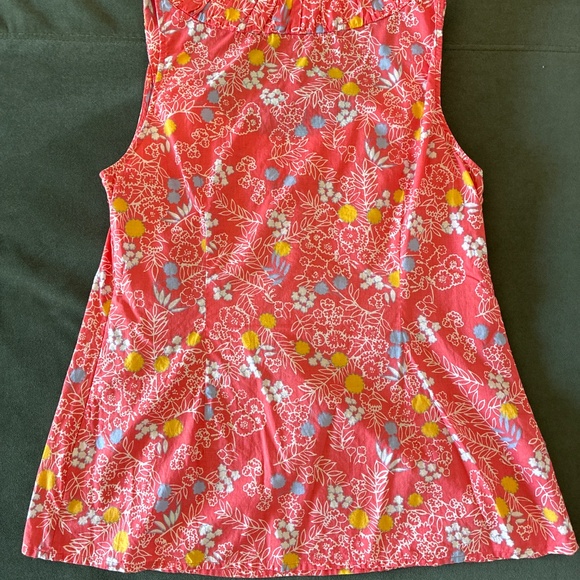 Biden ditzy floral cotton sleeveless top 8 M - Picture 8 of 8